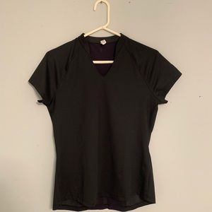 under armour black v-neck tee